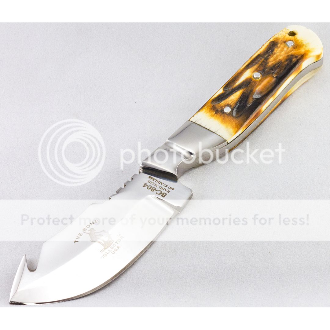 7.5" BONE COLLECTOR FIXED BLADE GUT HOOK SKINNING KNIFE Hunting Bowie Skinner 842873006242 eBay